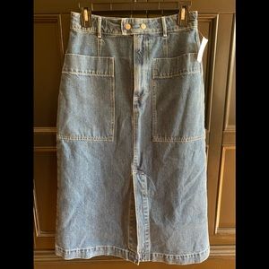 Gap Blue Jean Denim Skirt Size 28 / 6 Brand New